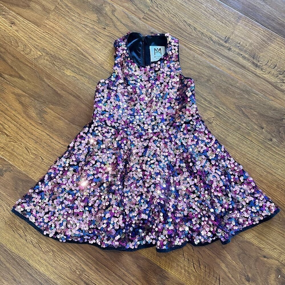 Milly Minis sequin sleeveless dress